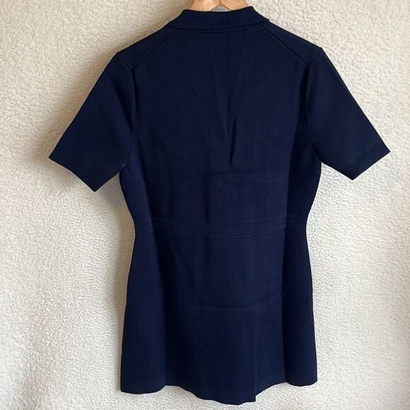 J Crew Lady Jacket Sweater Dress Womens Large Navy Blue - Picture 10 of 11